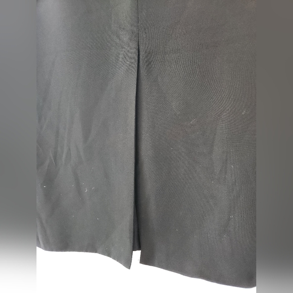 Vintage Dahlia Black Lined Polyester Maxi Skirt sz 14 - Picture 8 of 10